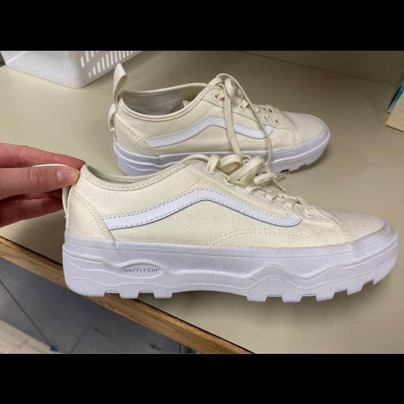 Platform vans, very comfy! Worn twice indoors. they are too big for me :( - Picture 2 of 3